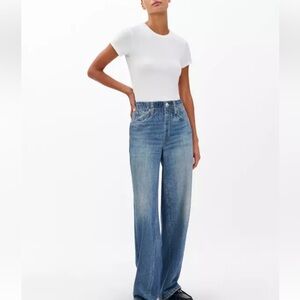 rag & bone printed Miramar Blue Women's Jeans